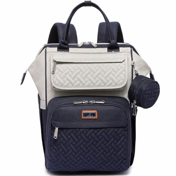Diaper Bag Backpack,Multifunction Large Bags with Changing Pad & Stroller Straps - Picture 1 of 5